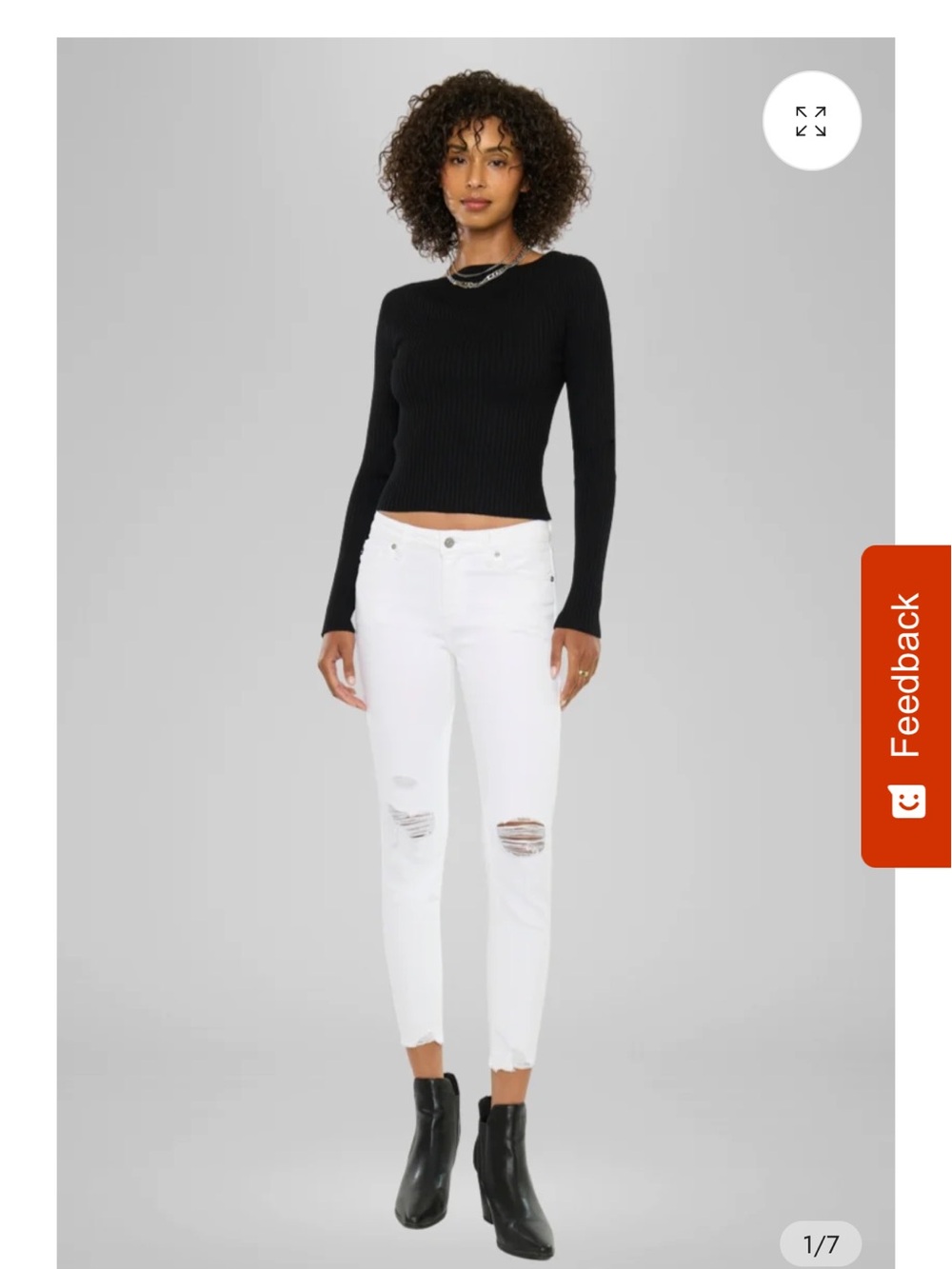 NWT KanCan Electra White Mid-Rise Ankle Skinny Jean